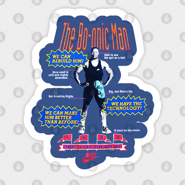 90s Baseball Bo Jackson - The Bo-onic Man Sticker by nicklower